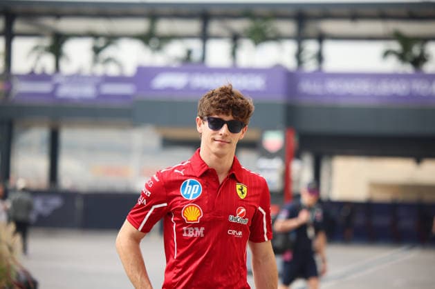 Arthur Leclerc Scuderia Ferrari HP, Reserve Driver , ARE, Formula 1 World Championship, Abu Dhabi Grand Prix, Yas Marina Circuit, Friday, 05 12 2025 ARE, Formula 1 World Championship, Abu Dhabi Grand Prix, United Arab Emirates, Yas Marina Circuit, 05 12 2025 Abu Dhabi Copyright: xEibner-Pressefoto AnnikaxGrafx EP_AGF