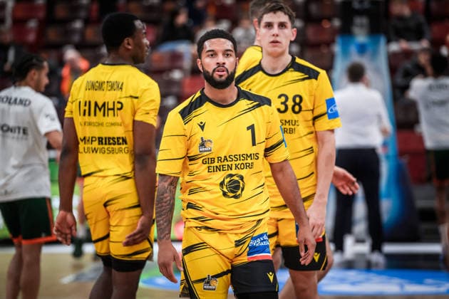Darnell Edge MHP RIESEN Ludwigsburg, 01 new in the team GER, MHP Riesen Ludwigsburg VET CONCEPT Gladiators Trier, easycredit BBL, Basketball, Bundesliga, 9 Matchday, Season 2025 2026, 06 12 2025 GER, MHP Riesen Ludwigsburg VET CONCEPT Gladiators Trier, easycredit BBL, Basketball, Bundesliga, 9 Matchday, Season 2025 2026, 06 12 2025 Ludwigsburg Copyright: xSandyxDinkelackerx EP_SDR