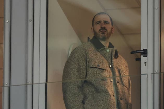 Turin, Italy, 8th December 2025. Leonardo Bonucci Italy national team, Nationalteam Technical collaborator looks on from an executive box prior to the Torino vs AC Milan Serie A match at Stadio Grande Torino, Turin. Picture credit should read: Jonathan Moscrop Sportimage EDITORIAL USE ONLY. No use with unauthorised audio, video, data, fixture lists, club league logos or live services. Online in-match use limited to 120 images, no video emulation. No use in betting, games or single club league player publications. SPI_126_JM_TORO_MILAN SPI-4323-0126
