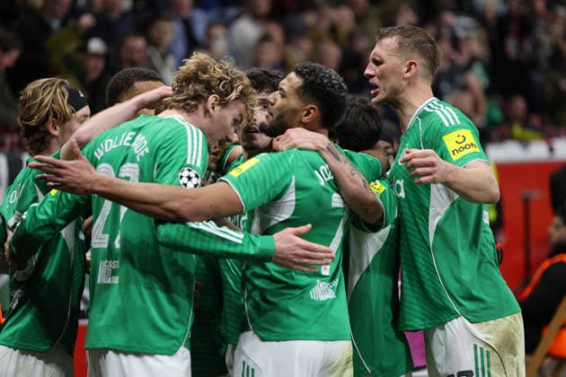 GER, UEFA CL, matchday 6, league phase, Bayer 04 Leverkusen GER vs Newcastle United ENG , 10 12 2025, BayArena, Leverkusen, GER, UEFA CL, matchday 6, league phase, Bayer 04 Leverkusen GER vs Newcastle United ENG , , pictured 1 1 by Anthony Gordon Newcastle United 10 , 11 meter goal celebration cheer, nordphotoxGmbHx xMeuter nph00351