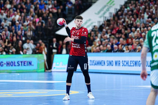 Marco Grgic SG Flensburg Handewitt, 17 GER, SG Flensburg Handewitt vs Fuechse Berlin, Handball, Bundesliga, Matchday 16, Season 2026 2026, 11 12 2025 GER, SG Flensburg Handewitt vs Fuechse Berlin, Handball, Bundesliga, Matchday 16, Season 2026 2026, 11 12 2025 Flensburg Copyright: xEibner-Pressefoto MarcelxvonxFehrnx EP_MFN