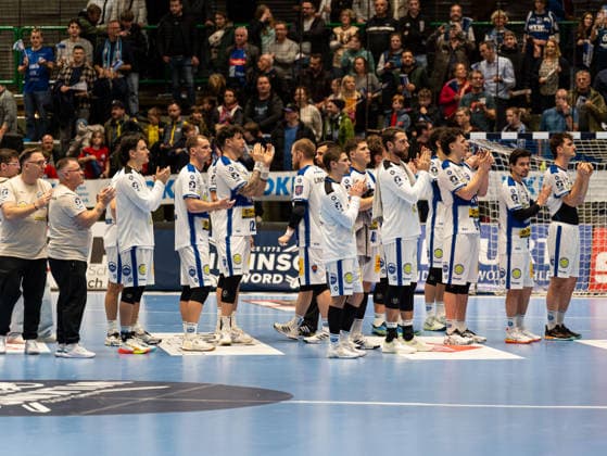 Disappointed faces at Eisenach Bergischer HC vs ThSV Eisenach, Handball, 1 Bundesliga, Matchday 16, Season 2025 2026, 11 12 2025 Bergischer HC vs ThSV Eisenach, Handball, 1 Bundesliga, Matchday 16, Season 2025 2026, 11 12 2025 Wuppertal Copyright: xEibner-Pressefoto DamianxKruczynx EP_DKI