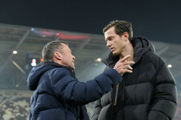 Lothar Matthäus Lothar Matthaeus RTL and Michael Gregoritsch , Germany, Football, UEFA Europa League, Matchday 6, League phase, 2025 2026, SC Freiburg vs FC Salzburg, 11 12 2025, Europa Park Stadion, Freiburg, Germany Freiburg Europa Park Stadion Baden Württemberg Germany Copyright: xArnexAmbergx