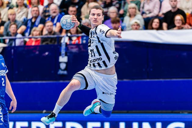 Elias Ellefsen A Skipagotu THW Kiel, 71 GER, TBV Lemgo Lippe vs THW Kiel, Handball, 1 Bundesliga, Matchday 17, Season 2025 2026, 14 12 2025 GER, TBV Lemgo Lippe vs THW Kiel, Handball, 1 Bundesliga, Matchday 17, Season 2025 2026, 14 12 2025 Lemgo Copyright: xEibner-Pressefoto JanxRollingerx EP_JSK