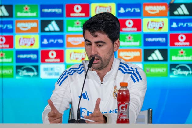 December 16, 2025, Madrid, Madrid, Spain: Pre-match press conference, PK, Pressekonferenz for the Women s Champions League match between REAL MADRID WOMEN Vs. FOOTBALL CLUB TWENTE, coach PAU MARC QUESADA. december 16, 2025, Valdebebas, Madrid, Spain. Madrid Spain - ZUMAc312 20251216_zsp_c312_030 Copyright: xOscarxManuelxSanchezx