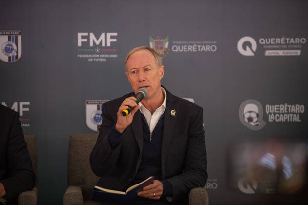 December 16, 2025, Queretaro, Queretaro, Mexico: Ivar Sisniega, executive president of the Mexican Football Federation, speaks during a press conference, PK, Pressekonferenz about the Mexican national team, Nationalteam s match against Iceland at the Corregidora Stadium. on December 16, 2025 in Queretaro, Mexico. Queretaro Mexico - ZUMAe321 20251216_zsa_e321_007 Copyright: xJosexCarrerax