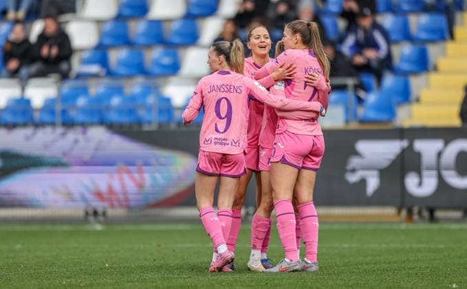 GER, Hoffenheim, TSG Hoffenheim vs Carl Zeiss Jena, Google Pixel Womens Bundesliga, Football, DFB, Season 2025 2026, Dietmar Hopp Stadium, 14 Matchday in picture Melissa Kössler TSG 1899 Hoffenheim Women 25 scores the 2 0, Goal, Cheers and joy, Emotions DFB DFL REGULATIONS PROHIBIT ANY USE OF PHOTOGRAPHS AS IMAGE SEQUENCES AND OR QUASI VIDEO, 20 12 2025 Copyright: HMBxMedia HendrikxHamelau