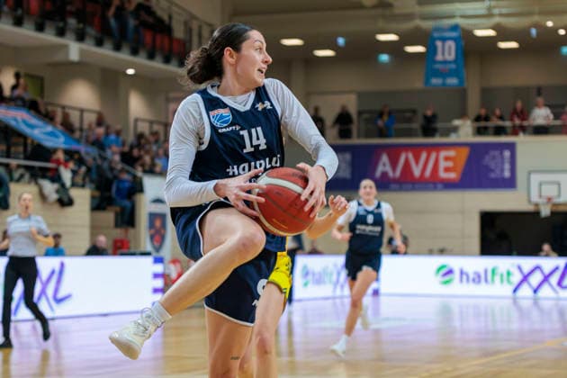 Katelyn Shumate Lions, 14 , Syntainics MBC vs Alba Berlin, Women, Basketball, 1 Bundesliga, DBBL, Main Round, Matchday 12, Season 2025 26, 21 12 2025 Halle SWH Arena Sachsen Anhalt Germany