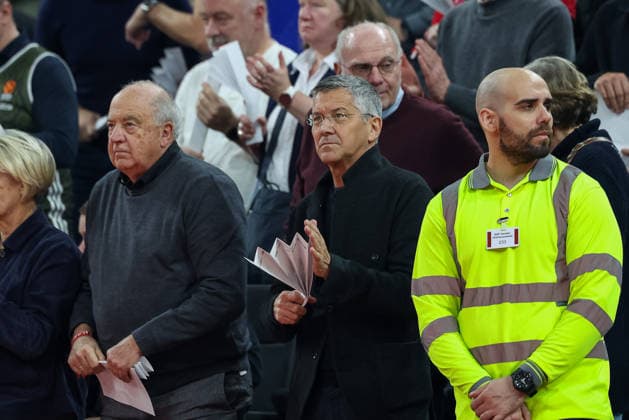 Herbert Hainer FC Bayern Muenchen, President , GER, FC Bayern Basketball vs Maccabi Rapyd Tel Aviv, Basketball, Euroleague, Matchday 19, Season 2025 2026, 02 01 2026, GER, FC Bayern Basketball vs Maccabi Rapyd Tel Aviv, Basketball, Euroleague, Matchday 19, Season 2025 2026, 02 01 2026 Muenchen Copyright: xEibner-Pressefoto JennixMaulx EP_JML