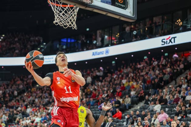 Vladimir Lucic FC Bayern Basketball, 11 , GER, FC Bayern Basketball vs Maccabi Rapyd Tel Aviv, Basketball, Euroleague, Matchday 19, Season 2025 2026, 02 01 2026, GER, FC Bayern Basketball vs Maccabi Rapyd Tel Aviv, Basketball, Euroleague, Matchday 19, Season 2025 2026, 02 01 2026 Muenchen Copyright: xEibner-Pressefoto JennixMaulx EP_JML