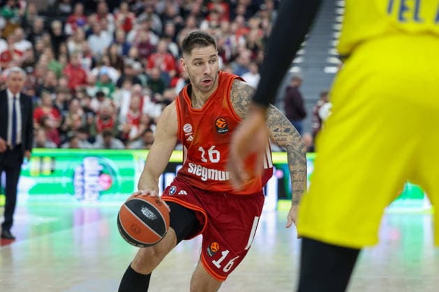 Stefan Jovic FC Bayern Basketball, 16 , GER, FC Bayern Basketball vs Maccabi Rapyd Tel Aviv, Basketball, Euroleague, Matchday 19, Season 2025 2026, 02 01 2026, GER, FC Bayern Basketball vs Maccabi Rapyd Tel Aviv, Basketball, Euroleague, Matchday 19, Season 2025 2026, 02 01 2026 Muenchen Copyright: xEibner-Pressefoto JennixMaulx EP_JML