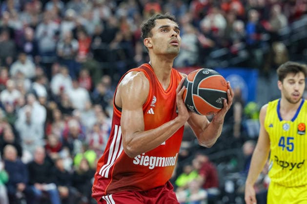 Oscar da Silva FC Bayern Basketball, 01 , GER, FC Bayern Basketball vs Maccabi Rapyd Tel Aviv, Basketball, Euroleague, Matchday 19, Season 2025 2026, 02 01 2026, GER, FC Bayern Basketball vs Maccabi Rapyd Tel Aviv, Basketball, Euroleague, Matchday 19, Season 2025 2026, 02 01 2026 Muenchen Copyright: xEibner-Pressefoto JennixMaulx EP_JML