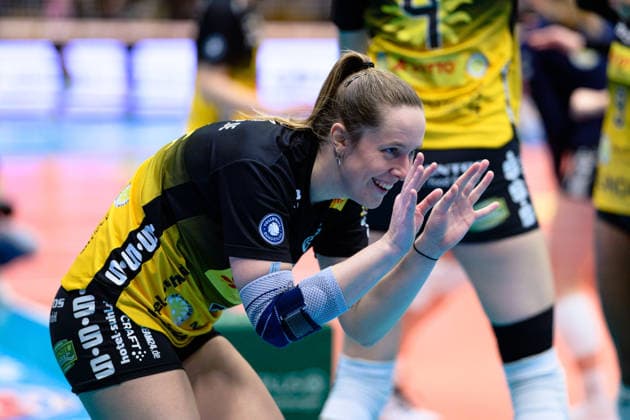 Lara, Nagels Zuspiel, VfB Suhl LOTTO Thueringen, 3 Jubel GER, VfB Suhl LOTTO Thueringen vs Schwarz Weiss Erfurt, Women, Volleyball, Bundesliga, Spielnr 2084, 03 01 2026 GER, VfB Suhl LOTTO Thueringen vs Schwarz Weiss Erfurt, Women, Volleyball, Bundesliga, Spielnr 2084, 03 01 2026 Eisenach Copyright: xEibner-Pressefoto MartinxHerbstx EP_MHT
