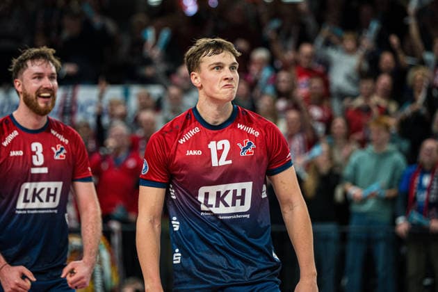 Volleyball I Men I Season 2025 2026 I Bundesliga I SVG Lüneburg Barock Volleys MTV Ludwigsburg I 03 01 2026 Single photo, cropped, single image, cut out, isolated motif, sports shot, close-up, cropped, cropped shot, shot, single Santeri Riku Matias Välimaa 12, SVG Lüneburg Copyright: xLobeca Bjorn-OlexKehmx