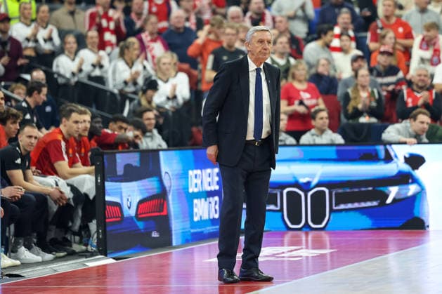 Svetislav Pesic FC Bayern Basketball, Head Coach , GER, FC Bayern Basketball vs Kosner Baskonia Vitoria Gasteiz, Basketball, Euroleague, Matchday 20, Season 2025 2026, 07 01 2026, GER, FC Bayern Basketball vs Kosner Baskonia Vitoria Gasteiz, Basketball, Euroleague, Matchday 20, Season 2025 2026, 07 01 2026 Munich Copyright: xEibner-Pressefoto JennixMaulx EP_JML