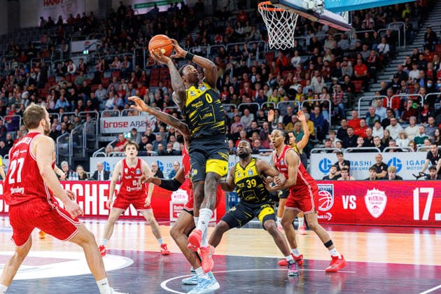 Babacar Sane MHP Riesen Ludwigsburg, 00 , BMA365 Bamberg Baskets vs MHP Riesen Ludwigsburg, Basketball, easyCredit BBL, Matchday 15, 09 01 2026 BMA365 Bamberg Baskets vs MHP Riesen Ludwigsburg, Basketball, easyCredit BBL, Matchday 15, 09 01 2026 Bamberg Copyright: xEibner-Pressefoto G.xSantemizx EP_EER