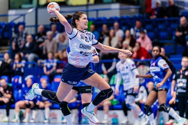 Maelle Faynel Chambray Touraine Handball, 20 in goal GER, HSG Blomberg Lippe GER vs Chambray Touraine Handball FRA , Handball, EHF European League Women, Group Phase, 11 01 2026 GER, HSG Blomberg Lippe GER vs Chambray Touraine Handball FRA , Handball, EHF European League Women, Group Phase, 11 01 2026 Lemgo Copyright: xEibner-Pressefoto JanxRollingerx EP_JSK