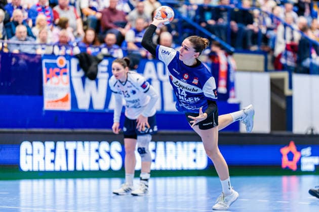 Ona Vegue HSG Blomberg Lippe, 14 on 7-meter throw GER, HSG Blomberg Lippe GER vs Chambray Touraine Handball FRA , Handball, EHF European League Women, Group Phase, 11 01 2026 GER, HSG Blomberg Lippe GER vs Chambray Touraine Handball FRA , Handball, EHF European League Women, Group Phase, 11 01 2026 Lemgo Copyright: xEibner-Pressefoto JanxRollingerx EP_JSK