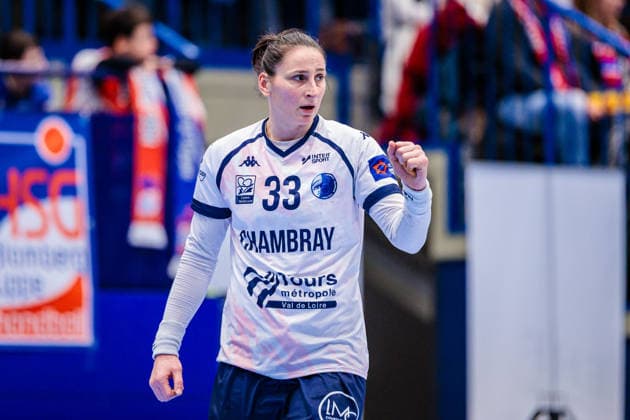 Jovana Stoiljkovic Chambray Touraine Handball, 33 cheers GER, HSG Blomberg Lippe GER vs Chambray Touraine Handball FRA , Handball, EHF European League Women, Group Phase, 11 01 2026 GER, HSG Blomberg Lippe GER vs Chambray Touraine Handball FRA , Handball, EHF European League Women, Group Phase, 11 01 2026 Lemgo Copyright: xEibner-Pressefoto JanxRollingerx EP_JSK