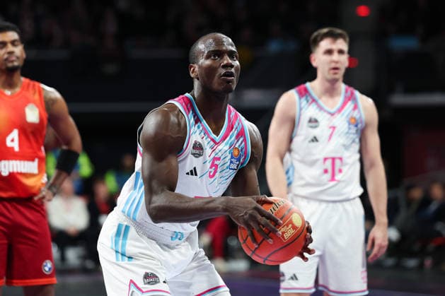 Tylan Birts Telekom Baskets Bonn, 05 , GER, FC Bayern Basketball vs Telekom Baskets Bonn, Basketball, easycredit Basketball Bundesliga, 15 Matchday, Season 2025 2026, 11 01 2026, GER, FC Bayern Basketball vs Telekom Baskets Bonn, Basketball, easycredit Basketball Bundesliga, 15 Matchday, Season 2025 2026, 11 01 2026 Muenchen Copyright: xEibner-Pressefoto JennixMaulx EP_JML