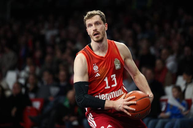 Andreas Obst FC Bayern Basketball, 13 with ball, GER, FC Bayern Basketball vs Telekom Baskets Bonn, Basketball, easycredit Basketball Bundesliga, 15 Matchday, Season 2025 2026, 11 01 2026, GER, FC Bayern Basketball vs Telekom Baskets Bonn, Basketball, easycredit Basketball Bundesliga, 15 Matchday, Season 2025 2026, 11 01 2026 Muenchen Copyright: xEibner-Pressefoto JennixMaulx EP_JML