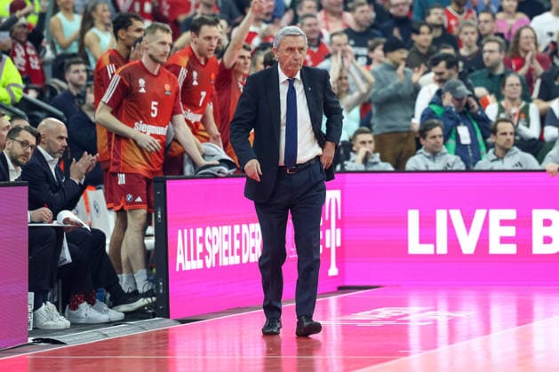 Svetislav Pesic FC Bayern Basketball, Head Coach , GER, FC Bayern Basketball vs Partizan Mozzart Bet Belgrade, Basketball, Euroleague, Matchday 23, Season 2025 2026, 20 01 2026, GER, FC Bayern Basketball vs Partizan Mozzart Bet Belgrade, Basketball, Euroleague, Matchday 23, Season 2025 2026, 20 01 2026 Munich Copyright: xEibner-Pressefoto JennixMaulx EP_JML