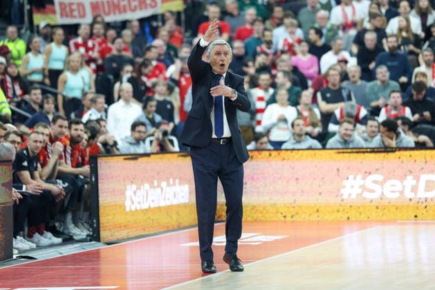 Svetislav Pesic FC Bayern Basketball, Head Coach gesticulates, Emotions, GER, FC Bayern Basketball vs Partizan Mozzart Bet Belgrade, Basketball, Euroleague, Matchday 23, Season 2025 2026, 20 01 2026, GER, FC Bayern Basketball vs Partizan Mozzart Bet Belgrade, Basketball, Euroleague, Matchday 23, Season 2025 2026, 20 01 2026 Muenchen Copyright: xEibner-Pressefoto JennixMaulx EP_JML