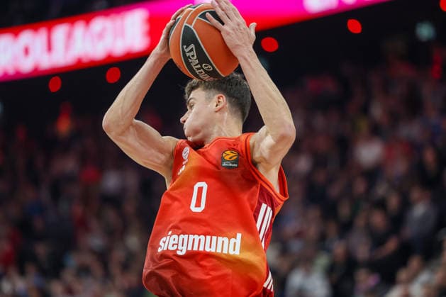 Nenad Dimitrijevic FC Bayern Basketball, 00 with ball, GER, FC Bayern Basketball vs Partizan Mozzart Bet Belgrade, Basketball, Euroleague, Matchday 23, Season 2025 2026, 20 01 2026, GER, FC Bayern Basketball vs Partizan Mozzart Bet Belgrade, Basketball, Euroleague, Matchday 23, Season 2025 2026, 20 01 2026 Munich Copyright: xEibner-Pressefoto JennixMaulx EP_JML