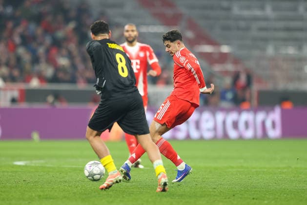 Aleksandar Pavlovic FC Bayern Muenchen, 45 with Adem Zorgane Royale Union Saint Gilloise, 08 GER, FC Bayern Muenchen vs Royale Union Saint Gilloise, Football, UEFA Champions League, League Phase, Matchday 7, 2025 2026 Season, 21 01 2026, GER, FC Bayern Muenchen vs Royale Union Saint Gilloise, Football, UEFA Champions League, League Phase, Matchday 7, 2025 2026 Season, 21 01 2026 Muenchen Copyright: xEibner-Pressefoto JennixMaulx EP_JML
