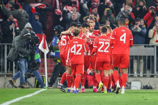 Celebration for the 1-0 goal by Harry Kane FC Bayern Muenchen, 09 , GER, FC Bayern Muenchen vs Royale Union Saint Gilloise, Football, UEFA Champions League, League Phase, Matchday 7, 2025 2026 Season, 21 01 2026, GER, FC Bayern Muenchen vs Royale Union Saint Gilloise, Football, UEFA Champions League, League Phase, Matchday 7, 2025 2026 Season, 21 01 2026 Muenchen Copyright: xEibner-Pressefoto JennixMaulx EP_JML