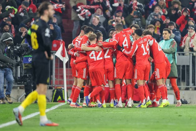 Celebration for the 1-0 goal by Harry Kane FC Bayern Muenchen, 09 , GER, FC Bayern Muenchen vs Royale Union Saint Gilloise, Football, UEFA Champions League, League Phase, Matchday 7, 2025 2026 Season, 21 01 2026, GER, FC Bayern Muenchen vs Royale Union Saint Gilloise, Football, UEFA Champions League, League Phase, Matchday 7, 2025 2026 Season, 21 01 2026 Muenchen Copyright: xEibner-Pressefoto JennixMaulx EP_JML