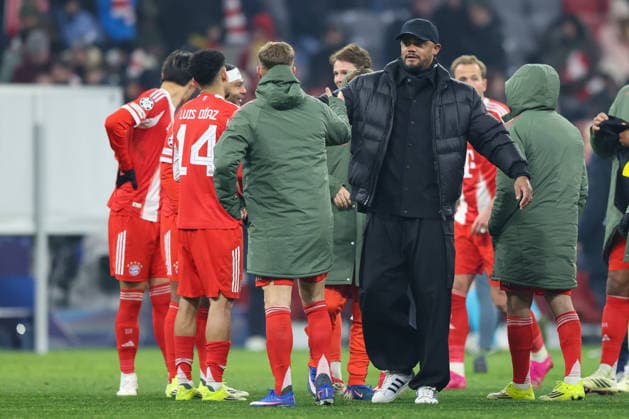 Vincent Kompany FC Bayern Muenchen, Head coach with Joshua Kimmich FC Bayern Muenchen, 06 after the match, GER, FC Bayern Muenchen vs Royale Union Saint Gilloise, Football, UEFA Champions League, League Phase, Matchday 7, 2025 2026 season, 21 01 2026, GER, FC Bayern Muenchen vs Royale Union Saint Gilloise, Football, UEFA Champions League, League Phase, Matchday 7, 2025 2026 season, 21 01 2026 Muenchen Copyright: xEibner-Pressefoto JennixMaulx EP_JML