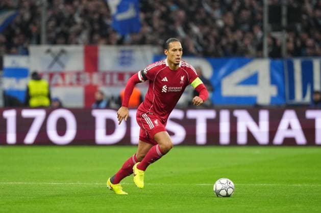 Virgil van Dijk of Liverpool Marseille v Liverpool, UEFA Champions League, Group Stage, Football, Orange Velodrome, Marseille, France - 21 Jan 2026Marseille Orange Vélodrome France EDITORIAL USE ONLY No use with unauthorised audio, video, data, fixture lists, club league logos or live services. Online in-match use limited to 120 images, no video emulation. No use in betting, games or single club league player publications. Copyright: xDavexWinter Shutterstockx 16348361ho