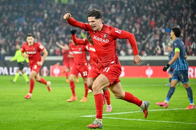 Igor Matanovic SC Freiburg, 31 GER, SC Freiburg Maccabi Tel Aviv, Football, Europa League, Matchday 7, 2025 2026 season, 22 01 2026 GER, SC Freiburg Maccabi Tel Aviv, Football, Europa League, Matchday 7, 2025 2026 season, 22 01 2026 Freiburg Copyright: xEibner-Pressefoto ThomasxHessx EP_THS