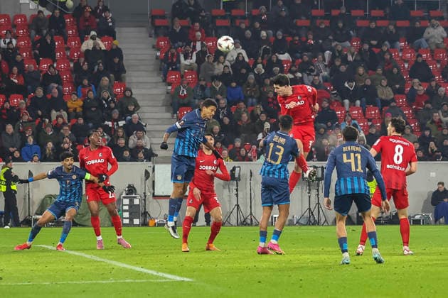 Igor Matanovic SC Freiburg, 31 on header to 1 0 , Germany, Soccer, UEFA Europa League, Matchday 7, 2025 2026, SC Freiburg vs Maccabi Tel Aviv, Europa Park Stadion, Freiburg im Breisgau, 22 01 2026 Freiburg im Breisgau Europa Park Stadion Germany Copyright: xGrantxHubbsx