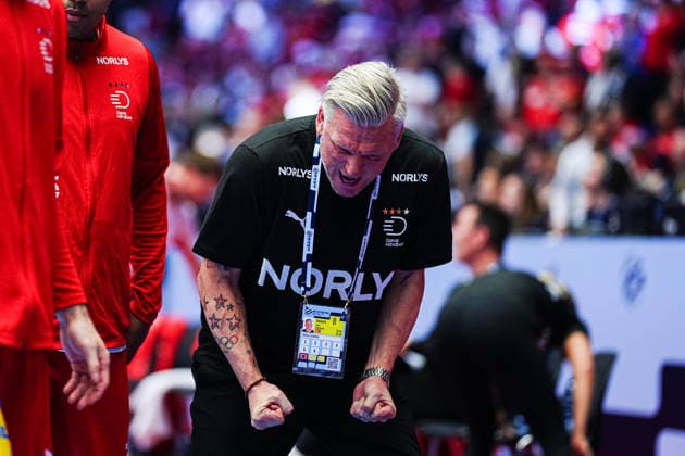 Nikolaj Jacobsen Denmark, Coach angry DEN, France vs Denmark, Handball, EHF European Championship 2026, Main Round, Matchday 1, 22 01 2026 DEN, France vs Denmark, Handball, EHF European Championship 2026, Main Round, Matchday 1, 22 01 2026 Herning Copyright: xEibner-Pressefoto MarcelxvonxFehrnx EP_MFN