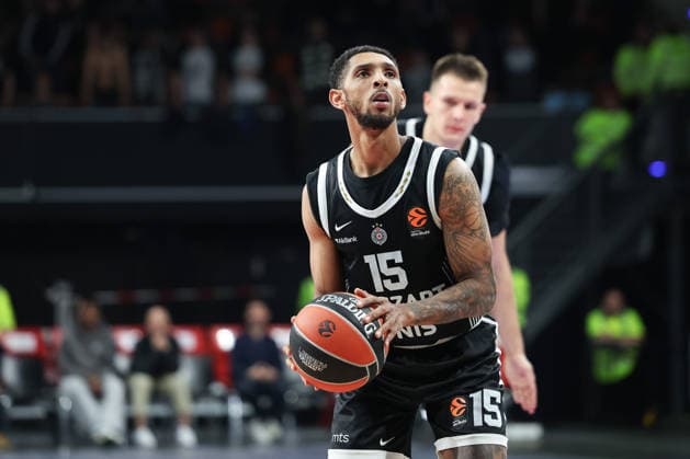 Cameron Payne Partizan Mozzart Bet Belgrade, 15 , GER, Partizan Mozzart Bet Belgrade vs Hapoel IBI Tel Aviv, Basketball, Euroleague, Matchday 24, Season 2025 2026, 23 01 2026, 13 11 2025, GER, Partizan Mozzart Bet Belgrade vs Hapoel IBI Tel Aviv, Basketball, Euroleague, Matchday 24, Season 2025 2026, 23 01 2026 Muenchen Copyright: xEibner-Pressefoto JennixMaulx EP_JML