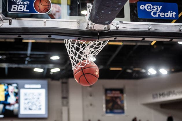 Feature, Symbol Basketball falls through the basket GER, MHP Riesen Ludwigsburg Basketball Loewen Braunschweig, easycredit BBL, Basketball, Bundesliga, 17 Matchday, Season 2025 2026, 24 01 2026 GER, MHP Riesen Ludwigsburg Basketball Loewen Braunschweig, easycredit BBL, Basketball, Bundesliga, 17 Matchday, Season 2025 2026, 24 01 2026 Ludwigsburg Copyright: xSandyxDinkelackerx EP_SDR