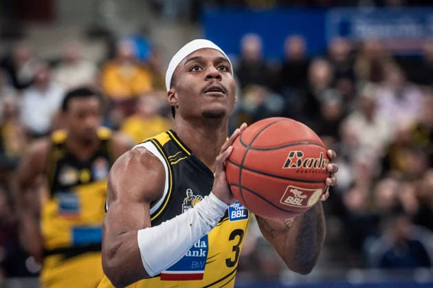 Stefan Smith MHP RIESEN Ludwigsburg, 03 GER, MHP Riesen Ludwigsburg Basketball Loewen Braunschweig, easycredit BBL, Basketball, Bundesliga, 17 Matchday, Season 2025 2026, 24 01 2026 GER, MHP Riesen Ludwigsburg Basketball Loewen Braunschweig, easycredit BBL, Basketball, Bundesliga, 17 Matchday, Season 2025 2026, 24 01 2026 Ludwigsburg Copyright: xSandyxDinkelackerx EP_SDR
