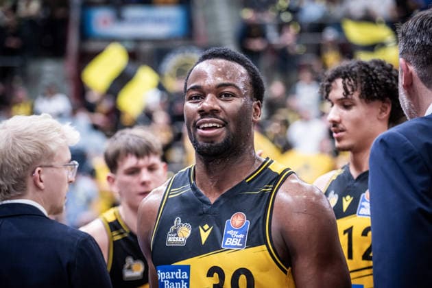 Maxwell Temoka MHP RIESEN Ludwigsburg, 39 GER, MHP Riesen Ludwigsburg Basketball Loewen Braunschweig, easycredit BBL, Basketball, Bundesliga, 17 Matchday, Season 2025 2026, 24 01 2026 GER, MHP Riesen Ludwigsburg Basketball Loewen Braunschweig, easycredit BBL, Basketball, Bundesliga, 17 Matchday, Season 2025 2026, 24 01 2026 Ludwigsburg Copyright: xSandyxDinkelackerx EP_SDR