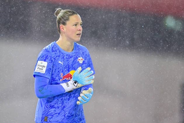 Elvira Herzog Goalkeeper, RB Leipzig, 1 single image, Action, Action, 25 01 2026, Munich Germany , Soccer, Google Pixel Women Bundesliga, FC Bayern Munich RB Leipzig, DFB DFL REGULATIONS PROHIBIT ANY USE OF PHOTOGRAPHS AS IMAGE SEQUENCES AND OR QUASI VIDEO xslx
