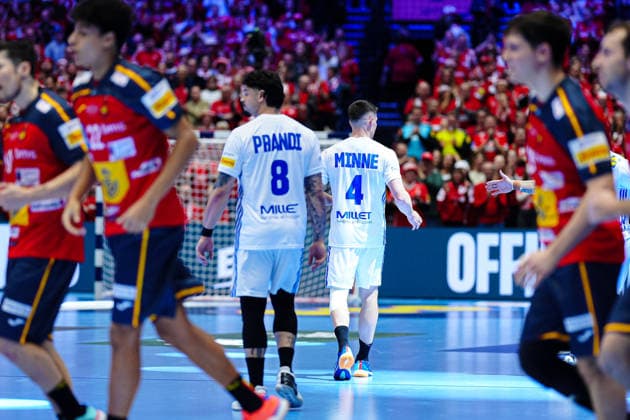 France disappointed disappointment after defeat DEN, Spain vs France, Handball, EHF European Championship 2026, Main Round, Matchday 3, 26 01 2026 DEN, Spain vs France, Handball, EHF European Championship 2026, Main Round, Matchday 3, 26 01 2026 Herning Copyright: xEibner-Pressefoto MarcelxvonxFehrnx EP_MFN