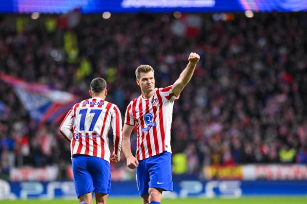 January 28, 2026, Madrid, Madrid, Spain: ALEXANDER SoËœRLOTH of Atletico de Madrid celebrates a goal during the Champions League match, league match 8 between ATLETICO DE MADRID and F. K. BODO GLIMT, held on January 28, 2026, at the Riad Air Metropolitano, Madrid, Spain. Madrid Spain - ZUMAc312 20260128_zsp_c312_011 Copyright: xOscarxManuelxSanchezx