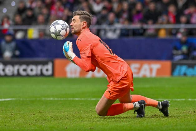 January 28, 2026, Madrid, Madrid, Spain: NIKITA HAIKIN of F. K. Bodo Glimt in action during the Champions League match, league match 8 between ATLETICO DE MADRID and F. K. BODO GLIMT, held on January 28, 2026, at the Riad Air Metropolitano, Madrid, Spain. Madrid Spain - ZUMAc312 20260128_zsp_c312_024 Copyright: xOscarxManuelxSanchezx