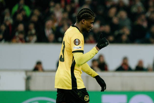 Chris Bedia Young Boys Bern, 29 misses a big chance, GER, VfB Stuttgart vs Young Boys Bern, Football, Europa League, Matchday 8, 2025 2026 season, 29 01 2026, GER, VfB Stuttgart vs Young Boys Bern, Football, Europa League, Matchday 8, 2025 2026 season, 29 01 2026, Stuttgart Copyright: xEibner-Pressefoto EdwardxCheungx EP_ECG