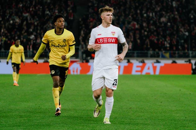 Finn Jeltsch VfB Stuttgart, 29 , GER, VfB Stuttgart vs Young Boys Bern, Football, Europa League, Matchday 8, Season 2025 2026, 29 01 2026, GER, VfB Stuttgart vs Young Boys Bern, Football, Europa League, Matchday 8, Season 2025 2026, 29 01 2026, Stuttgart Copyright: xEibner-Pressefoto EdwardxCheungx EP_ECG