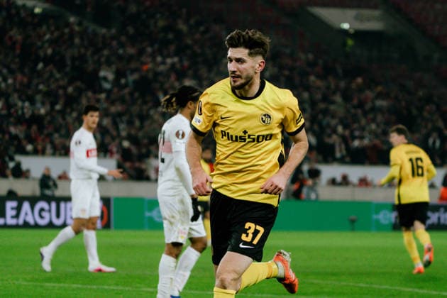 Armin Gigovic Young Boys Bern, 37 shortened to 1 2, GER, VfB Stuttgart vs Young Boys Bern, Football, Europa League, Matchday 8, Season 2025 2026, 29 01 2026, GER, VfB Stuttgart vs Young Boys Bern, Football, Europa League, Matchday 8, Season 2025 2026, 29 01 2026, Stuttgart Copyright: xEibner-Pressefoto EdwardxCheungx EP_ECG