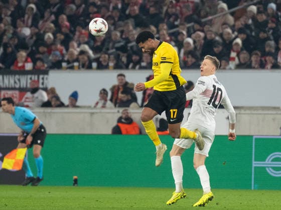 v li Saidy Janko BSC Young Boys Bern, 17 , Chris Fuehrich VfB Stuttgart, 10 GER, VfB Stuttgart vs BSC Young Boys Bern, Football, UEFA Europa League, Men, Matchday 8, Season 2025 2026, 29 01 2026, GER, VfB Stuttgart vs BSC Young Boys Bern, Football, UEFA Europa League, Men, Matchday 8, Season 2025 2026, 29 01 2026 Stuttgart Copyright: xEibner-Pressefoto WolfgangxFrankx EP_WFK