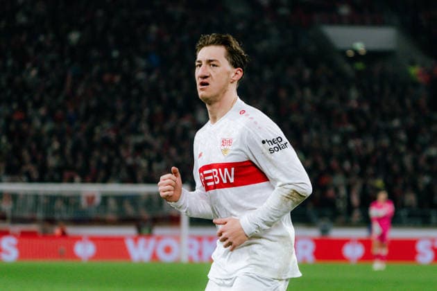 Angelo Stiller VfB Stuttgart, 06 , GER, VfB Stuttgart vs Young Boys Bern, Football, Europa League, Matchday 8, Season 2025 2026, 29 01 2026, GER, VfB Stuttgart vs Young Boys Bern, Football, Europa League, Matchday 8, Season 2025 2026, 29 01 2026, Stuttgart Copyright: xEibner-Pressefoto EdwardxCheungx EP_ECG