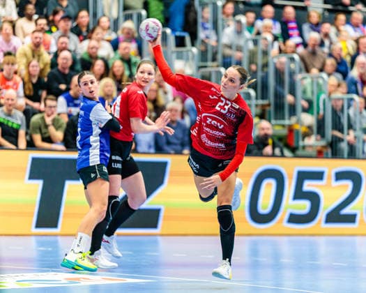 Silje Brons Petersen BSV Sachsen Zwickau, 23 on goal GER, HSG Blomberg Lippe vs BSV Sachsen Zwickau, Handball, 1 Bundesliga Women, Matchday 15, 31 01 2026 GER, HSG Blomberg Lippe vs BSV Sachsen Zwickau, Handball, 1 Bundesliga Women, Matchday 15, 31 01 2026 Blomberg Copyright: xEibner-Pressefoto JanxRollingerx EP_JSK